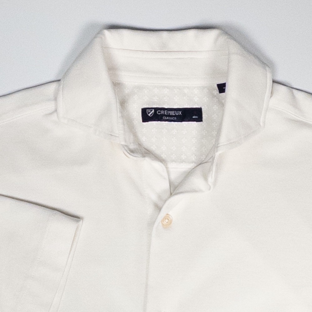 Cremieux‎ Classics Button Up Shirt Short Sleeve Casual White Mens Large